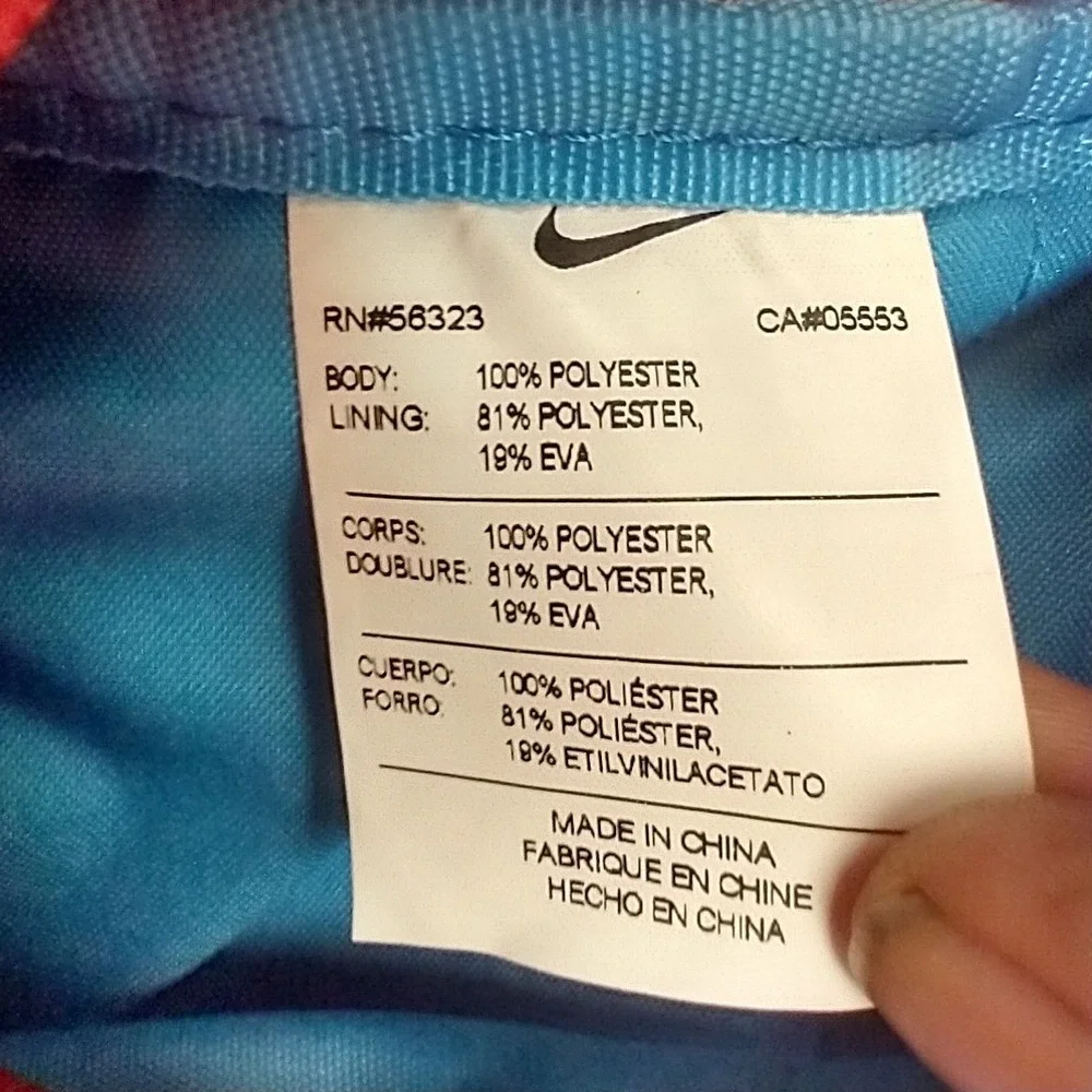 Nike Kobe Bryant Basketball Backpack Unisex Large Red Blue Mamba Logo